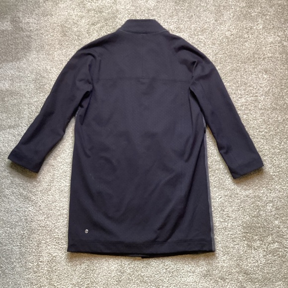 Lululemon Cocoon Car Coat Shine Dot Black Diamond Jacquard Space Dye Jacket XS - Picture 13 of 13